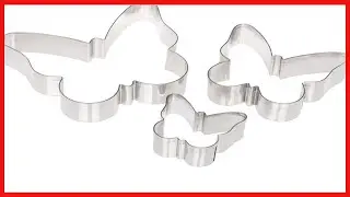 Great product -  Ateco Plain Edge Butterfly Cutter Set in Assorted Sizes, Stainless Steel, 3 Pc Set