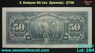 T.C. Kasım 2020 LOT 284 3.Emisyon 50 Lira (İşlemsiz) - &Ccedil;T38