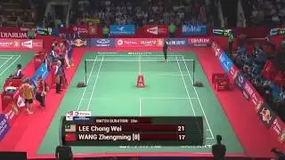 2015 BWF World Championships 3rd Round - Lee Chong Wei vs Wang Zhengming