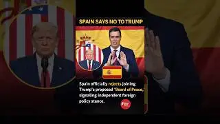 Spain Rejects Trump&rsquo;s Peace Plan #spin #donaldtrump #shorts