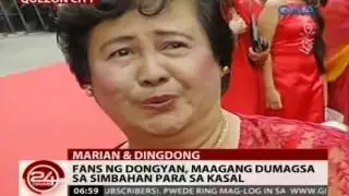 24 Oras: Fans ng Dong-Yan, maagang dumagsa sa simbahan para sa kasal