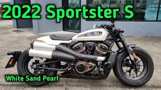 Sportster S 2022 White Sand Pearl Walkaround Close up details