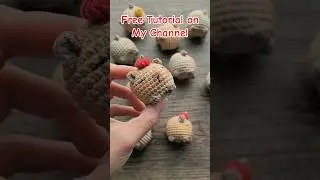 Tiny Capybara Free Crochet Tutorial ❤️ #amigurumitutorial