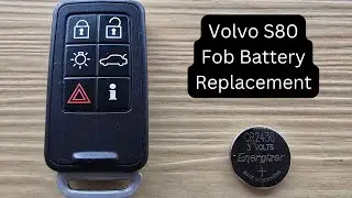 How To Replace or Change Volvo S80 Remote Key Fob Battery 2007 - 2016