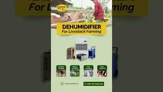 Industrial dehumidifier for cattle and livestock farming.  #dehumidifier #humiditycontrol