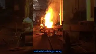 horizontal centrifugal casting production video