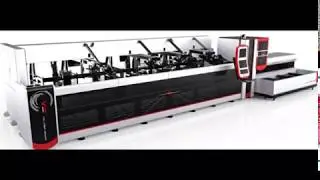 fiber laser tube cutting machine P2060 cutting demonstration ( Irregular pipes cutting).