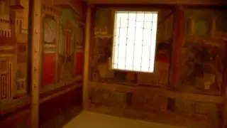 Wall paintings from an ancient Roman villa