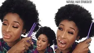 MY NATURAL HAIR IS HARD/COARSE/TOO THICK/BREAKS COMBS PART 1
