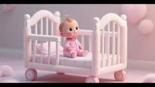 The Crib Wheels Go Slow and Soft | Baby Lullaby Song | Gentle Sleep Music for Kids