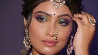 Easy Colorful Eyelook With Glass Skin Base Makeup  @pkmakeupstudio ​