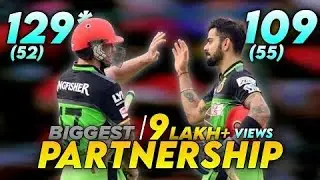 Ipl history best partnership 🥵 Abd and Virat Kohli 238 runs partnership 🥵🥵