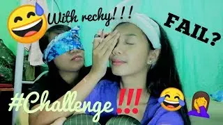 BLINDFOLDED MAKEUP CHALLENGE!!! (2018) | Angelica Grace