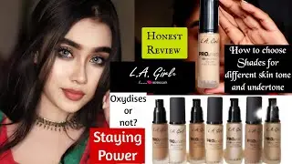 L.A Girl Pro HD Matte Long Wear Foundation Честный обзор All24shades для разных тонов кожи | Свотчи
