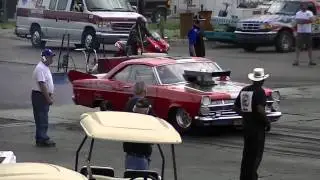 Bad Ass Ford Fairlane @ Milan Dragway Race 1