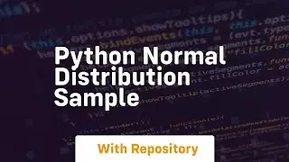 Python normal distribution sample