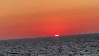 Sailing away from Izmir, Turkey at Sunset 9/12/2022
