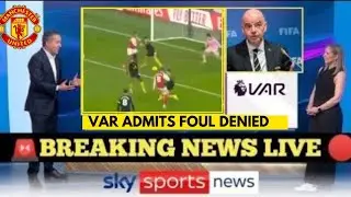 MAN UNITED FACED ANOTHER VAR CONTROVERSIAL MATCH AT EMIRATES STADIUM HAS A BRUTUAL FOUL DENIED 