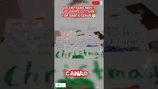 Volunteers Reply To Letters To Santa From Around The World 🎅 | #shorts #viral | @WorldoPedia1.1M
