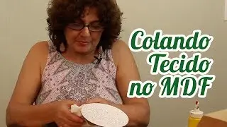Colar Tecido no MDF