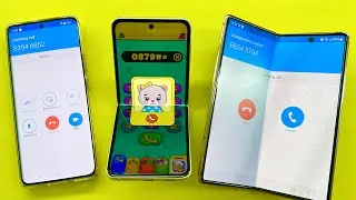 Two SkyPhone Samsung Z Fold vs Realmi 11pro vs Samsung Z Flip3/ Baby Phone
