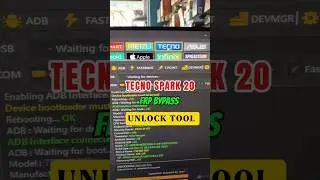 Tecno Spark 20 ( KJ5 ) Frp Bypass Meta Mode Unlock Tool 100% Done #foryou #frp #unlocktool #shorts