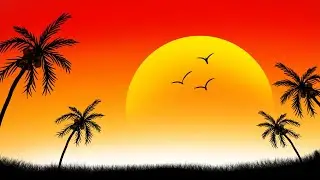 Autodesk Sketchbook Evening Sunset Drawing