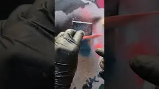 My smallest spray painting ever! #spraypaintart #sprayart #space