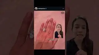 Selena Gomez's Marquise Diamond Engagement Ring | #selenagomez #bennyblanco #marquise #diamondring