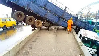 TOP 10 Extremely Dangerous Truck Crashing & Tractor Trailer Fail 2022 | Excavator Falling Off Cliff