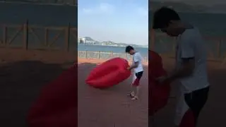 How to inflate your inflatable sofa outside - Happy Air Sofa