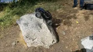 Axial Capra - HC skid, traxxas big bore shocks, full droop, tgh wild od portal gears.