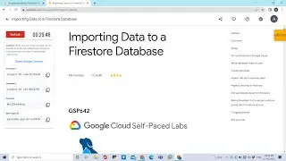 Importing Data to a Firestore Database #gcp #quests #googlecloudfacilitator #qwiklabs