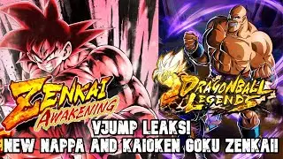 Vjump Leaks! New Nappa and Kaioken Goku Zenkai! = Dragon Ball Legends