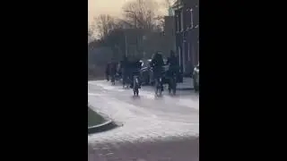 Bike accident Winter time icy roads bicycle accidents #bike #bicycle #ice  #bikefail #funny #winter