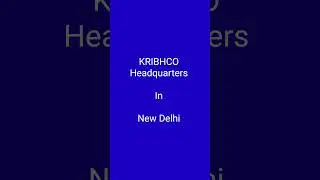 KRIBHCO - Krishak Bharathi Co-operative Limited @Muni_TN_SRB_DRB_ACADEMY