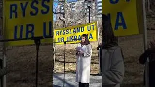 Nooshi Dadgostar, Partiledare V, tal Fria Ukrainas plats 25/03/19