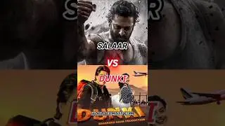 SALAAR VS DUNKI CLASH 😱 #salaar #dunki #prabhas #srk #shorts