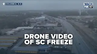 Drone Video Captures Freeze in South Carolina&rsquo;s Midlands