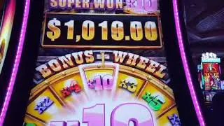 Buffalo Grand, Super + Bonus Wheel, Jackpot Handpay