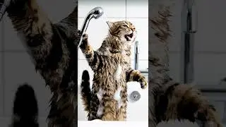 Cat Takes a Shower and Starts Singing 😂🐱🚿 | Funniest Bathroom CCTV Footage Ever