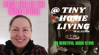 First Fire In The New Wood Cook Stove