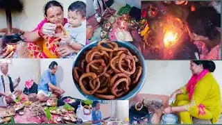 Celebrate Pooja With Family At Home & Garasanti🤗😎 #prakashpratima 
