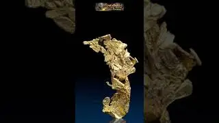 Редкое кристаллизованное золото с невероятными треугольными формами! 😱😱😱