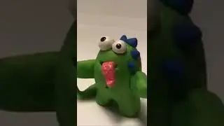 Licking Monster Sculpted out of Premo Sculpey
