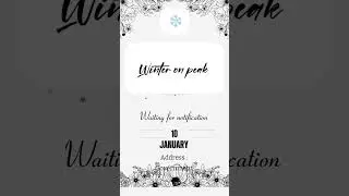 Winter vacation Notification | Winter on peak | Waiting for notification #winter
