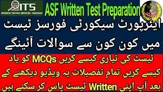 ASF Written Test MCQs ASI, Corporal l Interior Testing Service ITS ASF MCQs Preparation