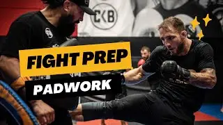 Raw training footage of Padwork for Kickboxing