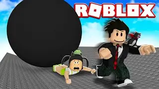 LOKIS CORRENDO DA PEDRA GIGANTE | Roblox - Dont Get Crushed By a Giant Rock