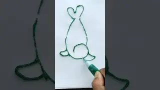 Creative Glitter Pen Art 😳😳😳 #shorts #Handart #kidsvideo #anaya #kids #kidsdrawing #anayashorts